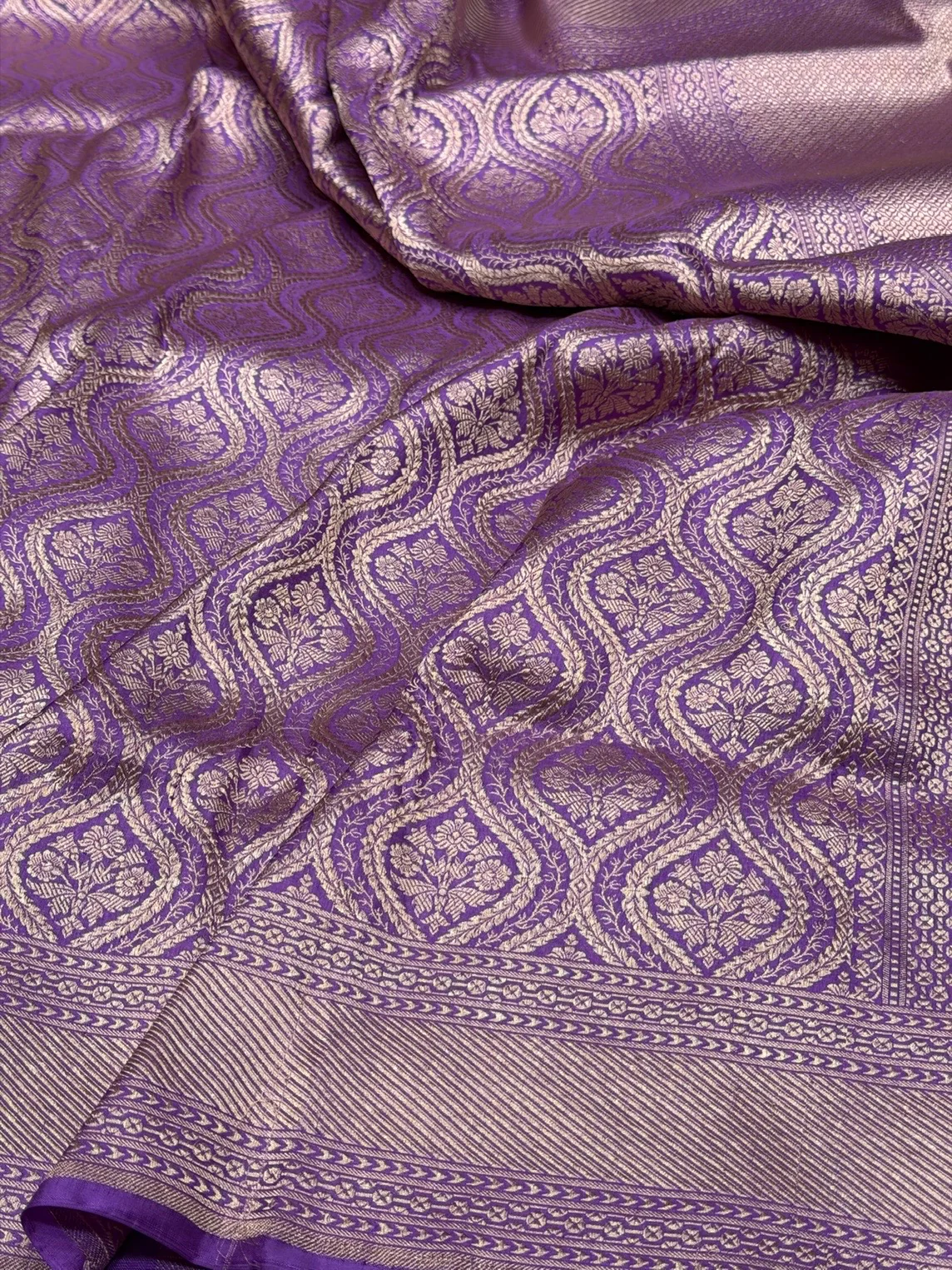Banarasi Pure Silk Brocade Saree – Luxurious Katan Silk with Intricate Brocade Weave - Image 6