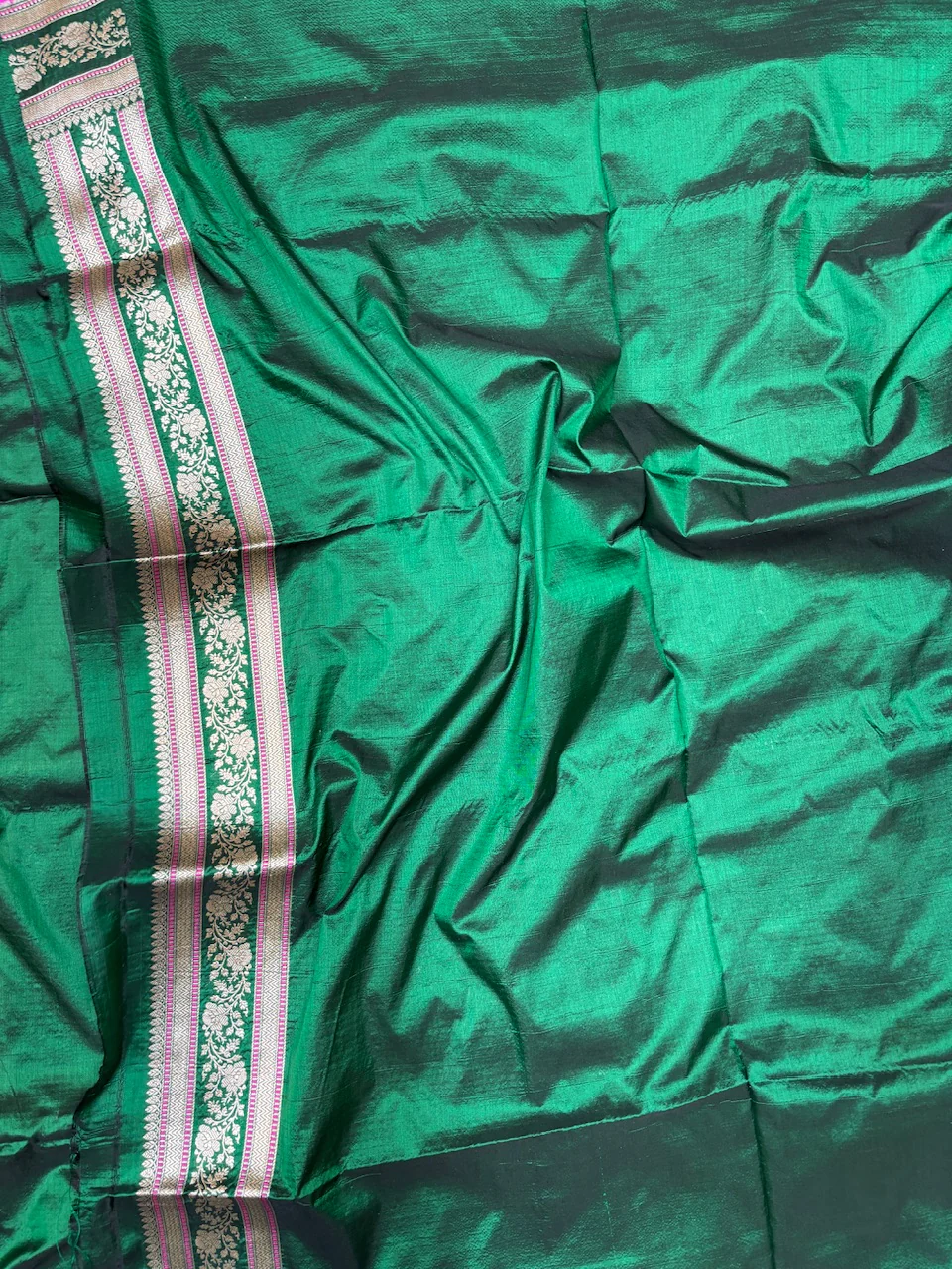 Banarasi Pure Katan Silk Saree | Pure Silk | Cutwork Technique | Banarasi Katan Silk Saree - Image 22