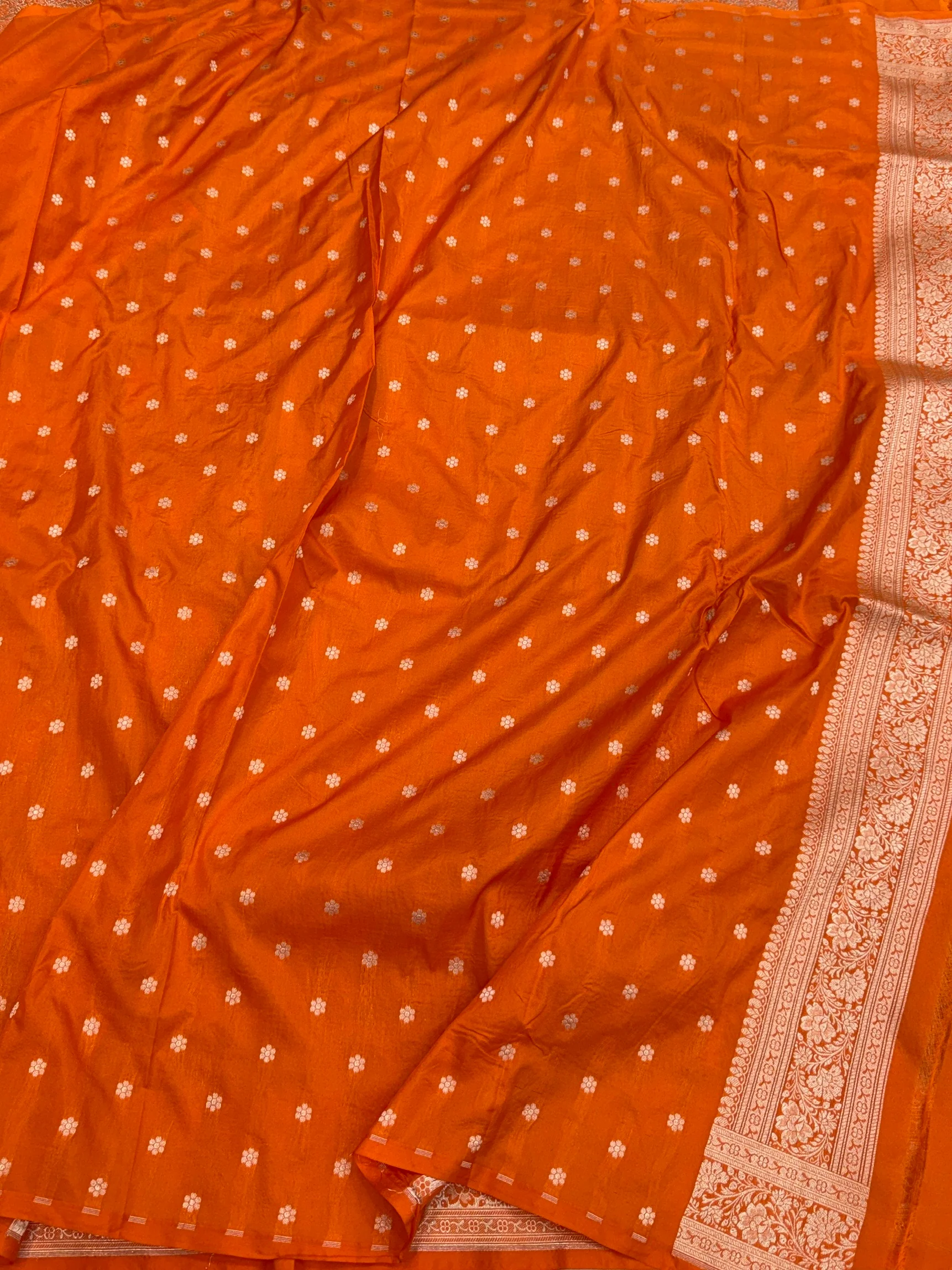 Banarasi Pure Katan Silk Saree | Pure Silk | Cutwork Technique | Banarasi Katan Silk Saree - Image 14