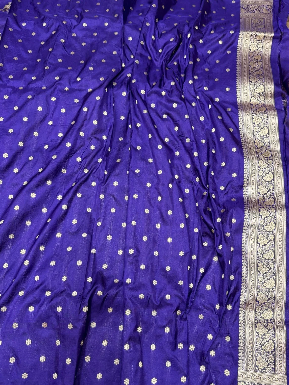 Banarasi Pure Katan Silk Saree | Pure Silk | Cutwork Technique | Banarasi Katan Silk Saree - Image 5