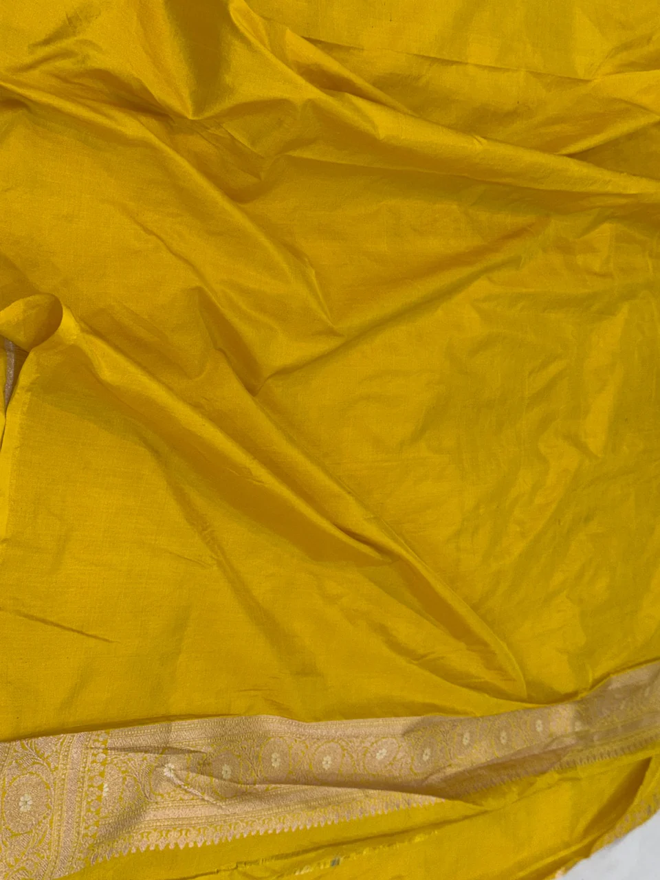 Banarasi Sona Rupa Pure Silk Saree – Gold & Silver Zari Cutwork  in Pure Katan Silk - Image 8