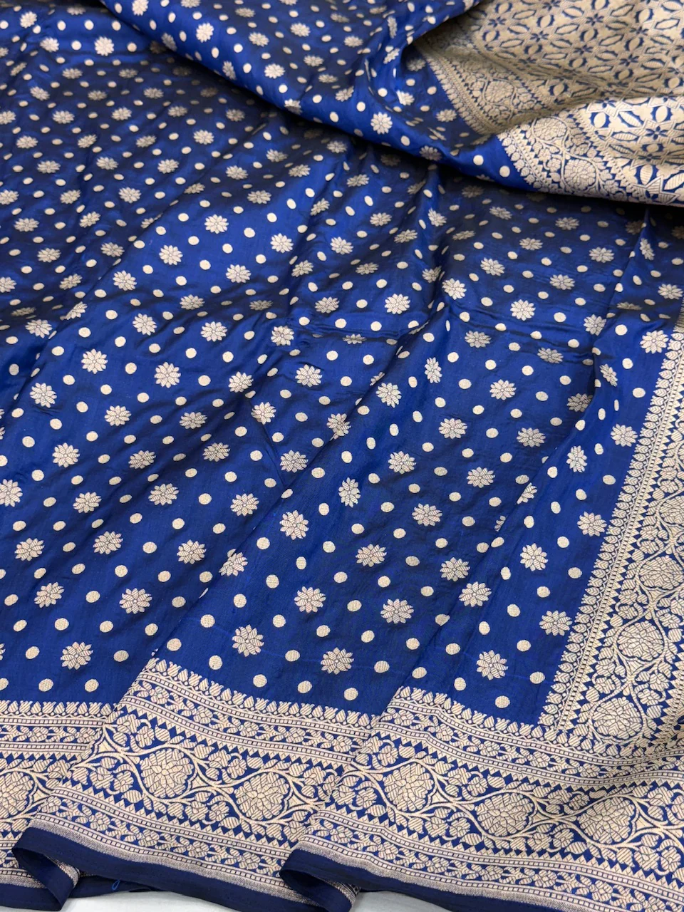 Banarasi Pure Katan Silk Saree | Pure Silk | Cutwork Technique | Banarasi Katan Silk Saree - Image 3