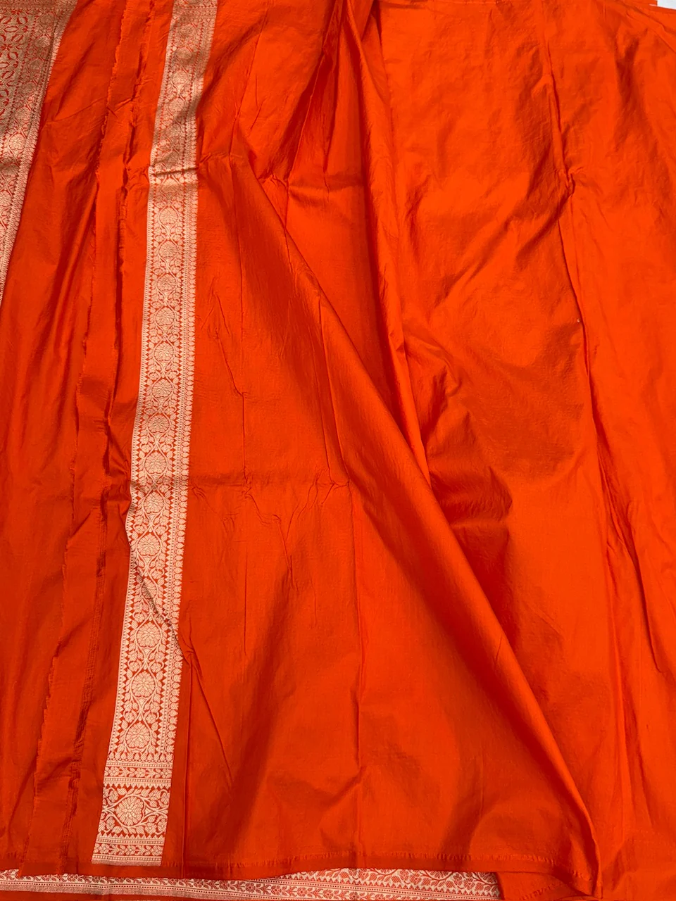 Banarasi Pure Katan Silk Saree | Pure Silk | Cutwork Technique | Banarasi Katan Silk Saree - Image 6